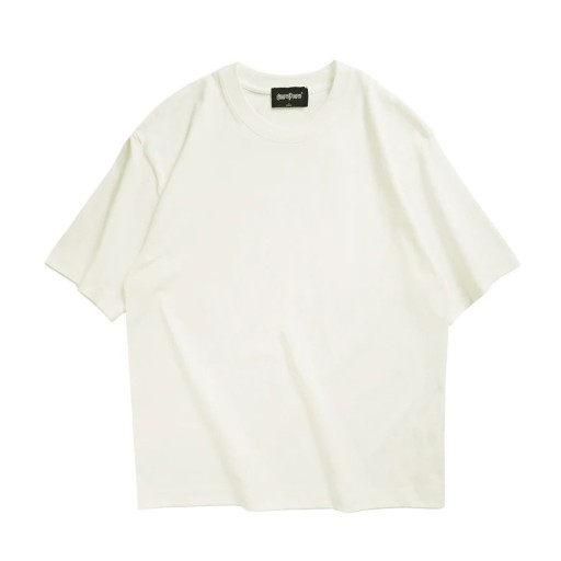 Übergroßes Kurzarm-T-Shirt für Damen, einfarbig, lockeres T-Shirt mit O-Ausschnitt, lässige Oversize-Passform, gerollte Ärmel, bequem, modisch
