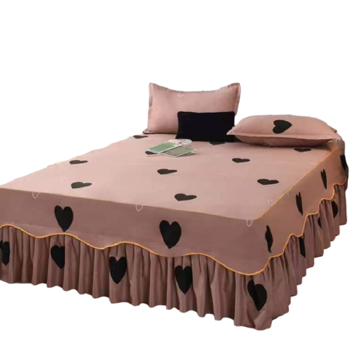Überwurf über das Bett mit Kissenbezügen 180 x 200 cm