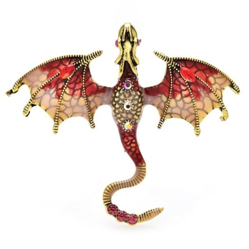 Udsmykket dragebroche