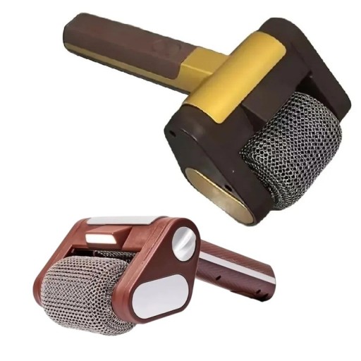 Újratölthető elektromos grilltisztító cserélhető fejjel, forgó rozsdamentes acél hengert, LED világítást, USB töltést, 26 x 12,5 x 9 cm, barna