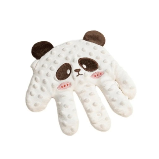 Uklidňující spací polštářek 26 x 24 cm Tlakový polštář ve tvaru bílé pandy pro batolata Dálkové ovládání Bavlna Polyester Dětská pomůcka