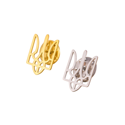 Ukrajna nemzeti szimbólum pin kb. 20 x 13 mm fém minimalista kitűző öltöny gallér zakó elegáns kiegészítő