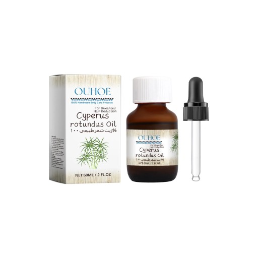Ulei depilare Cyperus Rotundus 60 ml pentru încetinirea creșterii părului, hidratarea și calmarea pielii după îndepărtarea părului