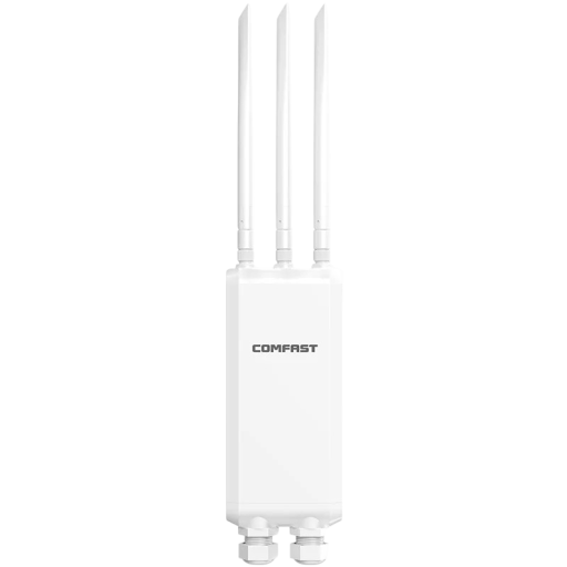 Ulkoilma WiFi-reititin kaksitaajuuksinen AP 1300 Mb/s 2,4 GHz ja 5,8 GHz PoE IP66 vesitiivis pääsykohta 5 dBi antenneilla ulkoiseen WiFi-verkkoon