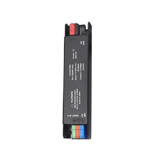 Ultra tenký napájecí transformátor 200W 24V DC Hliníkové pouzdro 164x40x24 mm Osvětlovací adaptér AC 110–240V LED zdroj