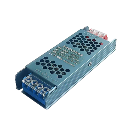 Ultra tenký napájecí transformátor AC220V na DC24V 100W 4,2A s hliníkovým pouzdrem pro LED osvětlení 139x50x24 mm