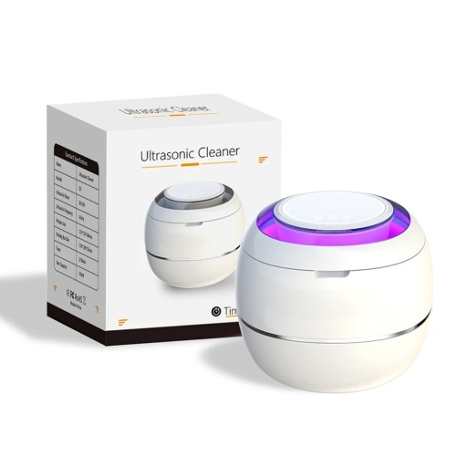 Ultradźwiękowy środek czyszczący protezy zębowe i biżuterię ze światłem UV 180 ml 42 kHz 28 W 2 tryby Stal nierdzewna Timer z wtyczką EU