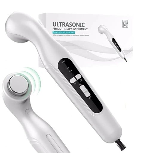 Ultrahangos Fizikoterápiás Eszköz Fájdalomcsillapításra 1 MHz Izommasszázs Időzítés 5 10 15 Perc 42 °C Fehér Hátra Ízületekre és Nyakra