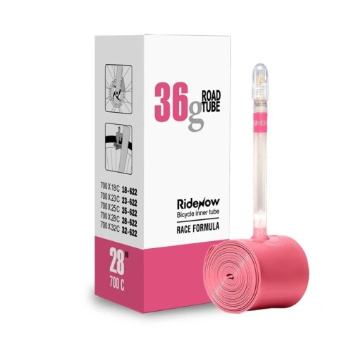 Ultralehká duše RideNow TPU 36 g s francouzským ventilkem 65 mm 700×18C-32C Silniční kolo Odolná duše s výbornou těsností