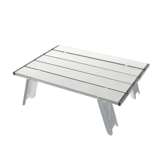 Ultralehký skládací hliníkový stolek 39,5 x 28,5 x 13 cm Kempingový přenosný stolek s nosností 10 kg a úložným vakem na cesty
