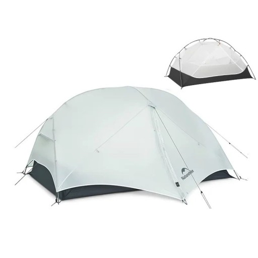 Ultralehký stan pentru 2 persoane 210 x 130 x 105 cm din nylon 15D rezistent Stan turistic pentru trei sezoane pentru drumeții și camping