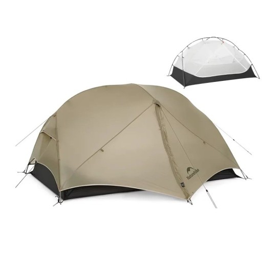 Ultraleichter Zelt für 1 Person 210 x 135 x 100 cm aus strapazierfähigem 15D Nylon Dreijahreszeiten-Tourenzelt für Wanderungen und Ganztagesreisen