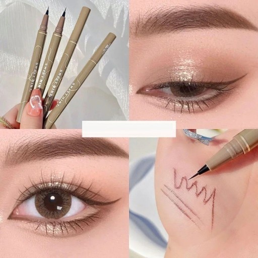 Ultraohut eyeliner Vedenpitävä eyeliner-kynä Ohut silmäkynä