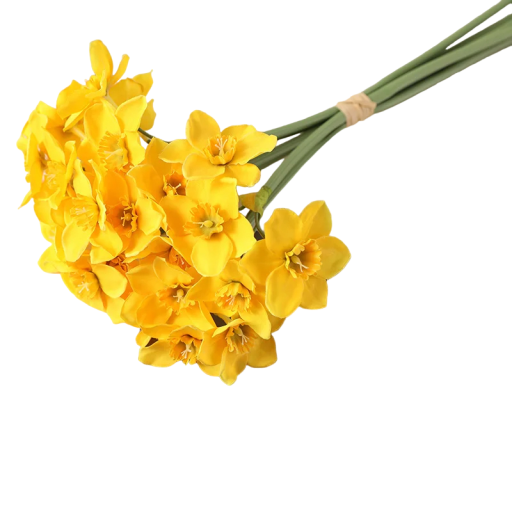 Umělá kytice narcisů na dekoraci 6 ks Dekorativní květiny