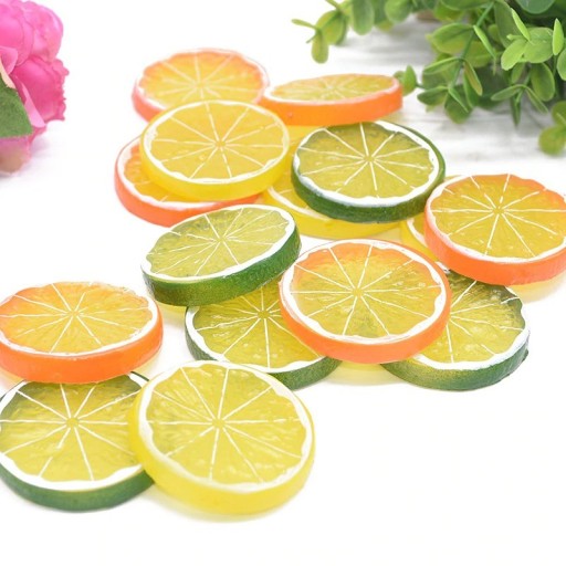 Umělé citrusové plátky 10 ks