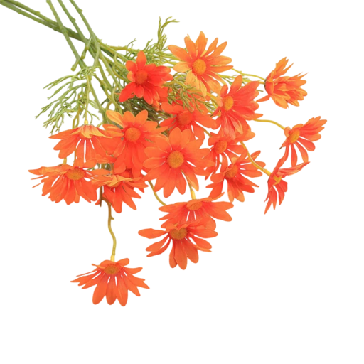 Umělé dekorativní květiny převislý květinový svazek 53 cm hedvábí závěsná aranžovací dekorace do vázy na balkon terasu