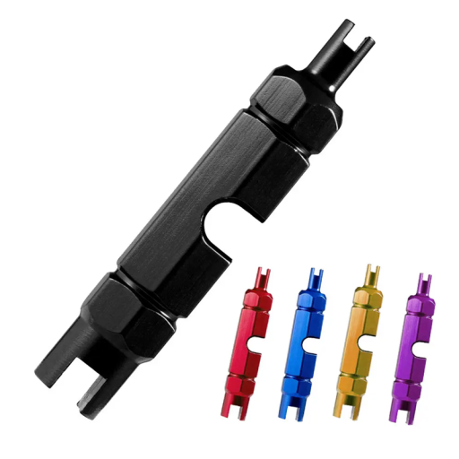 Unelte din aluminiu pentru demontarea ventililor de pneuri Presta și Schrader 55 x 9,7 mm Îndepărtător precis de valve Accesorii pentru ciclism Unelte din aluminiu pentru demontarea ventililor de pneuri Presta și Schrader 55 x 9,7 mm Îndepărtător precis de valve Accesorii pentru ciclism