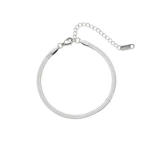 Unisex armbånd i rustfrit stål slange kæde 17-22cm 3mm Stilfuldt rustfrit unisex armbånd slange kæde