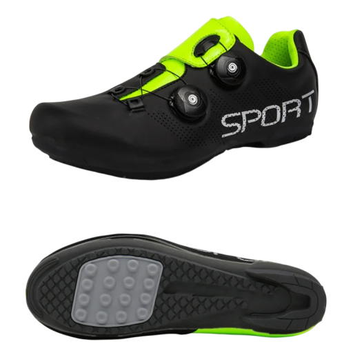 Unisex fietsschoenen met dubbele draa sluiting en band van nylon PU leer EVA katoen voor weg- en recreatief fietsen