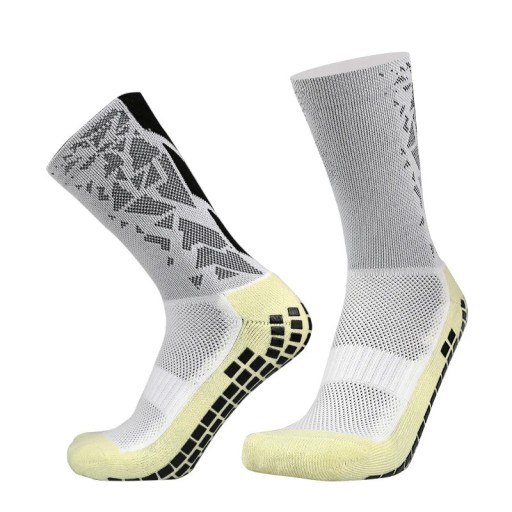 Unisex fodboldsportssokker EUR 39-45 skridsikker silikonesål knæhøj åndbar elastik