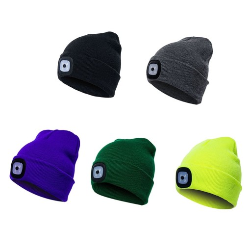 Unisex-hat med lommelygte