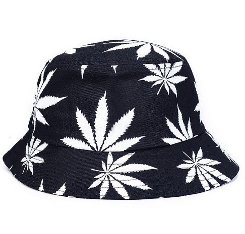 Unisex kapelusz - motyw marihuany - 3 wzory