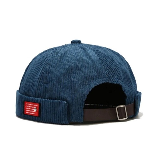 Unisex manšestrová čepica bez okraje z bavlny Nastaviteľný retro dockerský klobúk Streetwear hip hop štýl Kopulovitý módny klobúk pre mužov a ženy