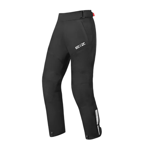 Unisex motorkleding regenbroek met verstelbare taille versterkte delen nylon katoen zwart voor motorrijden
