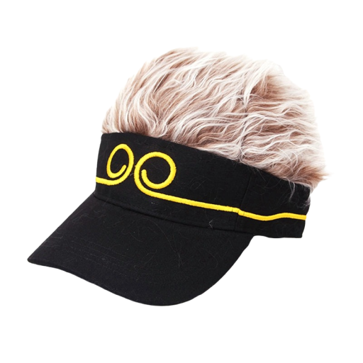 Unisex skygge med kunstigt hår Z185