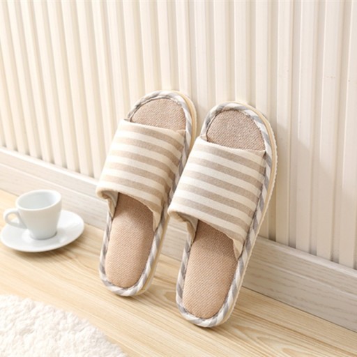 Unisex Striped Slippers for Home