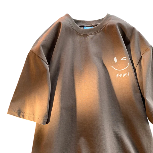 Unisex tričko s potiskem roztomilých koček a anglickými nápisy Cat Happy Kávový motiv Ice Coffee Design Vtipné tričko s ilustracemi pro volný čas