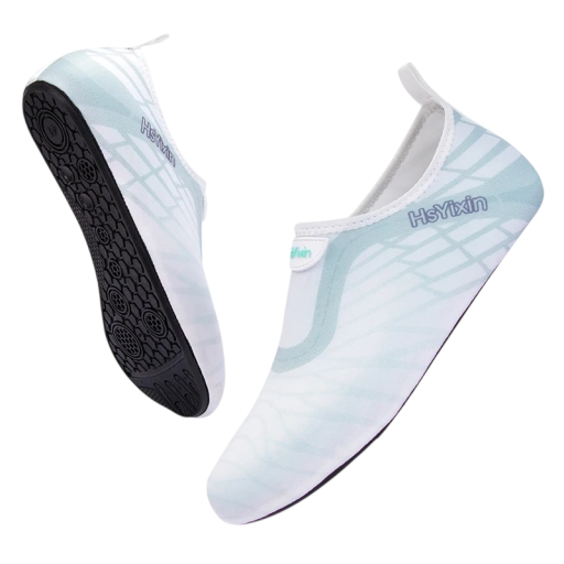 Unisex Vízicipő Barefoot Stílusú Slip-On Rugalmas Textil Felsőrész Csúszásmentes TPR Talp Úszáshoz, Snorkelinghez és Vízisportokhoz