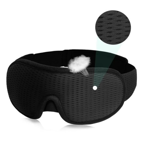 Unisilmänaamio Pehmeä, muotoiltu uninaamio Mukava, hengittävä ja tiukasti istuva valoa estävä silmänaamio
