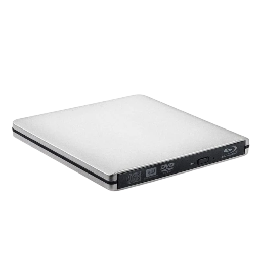 Unitate externă USB 3.0 Blu-Ray/CD/DVD/VCD, 21 x 17,5 x 3 cm, cititor din aluminiu cu 2 MB memorie cache pentru Windows și Mac OS