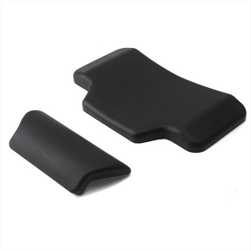 Universal Backrest for Motorcycles Self-Adhesive Soft Cushion for Top Case Luggage 2 pcs Waterproof Black