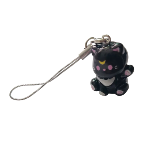 Universal Resin Keyring Cat Keychain Backpack Handbag Cute Decoration Stylish Gift for Cat Lovers