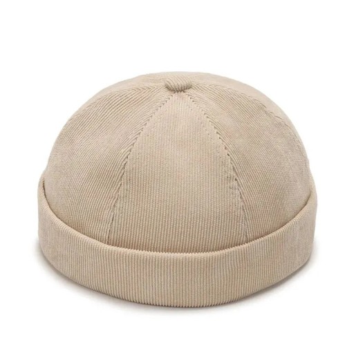 Universal Round Beanie Hat Landlord Four Seasons from Polyester Unisex Hip Hop Melon Skin Cap for Spring and Autumn Casual Style