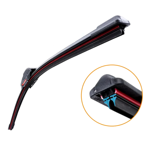 Universal Windscreen Wiper 35 cm Hook with Dual-Layer Rubber Blades Durable Replacement Wiper Automotive Accessory