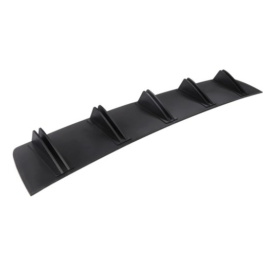 Universele achterbumper diffuser dubbele vleugel 81,5 x 16,5 x 5,5 cm ABS zwart beschermstrip voor het aanpassen van de uitstraling van de auto