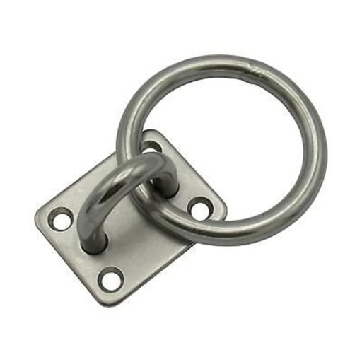 Universele maritieme oogplaat van roestvrij staal met ring, stabiele legering, corrosiebestendig, accessoires voor scheepshutten en dekken