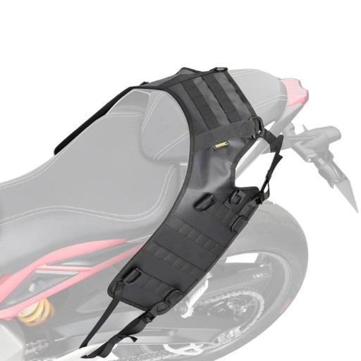 Universele montagebasis voor motorfiets tas op het achterzitje en drager riemen 100 cm en 85 cm zwart bevestiging