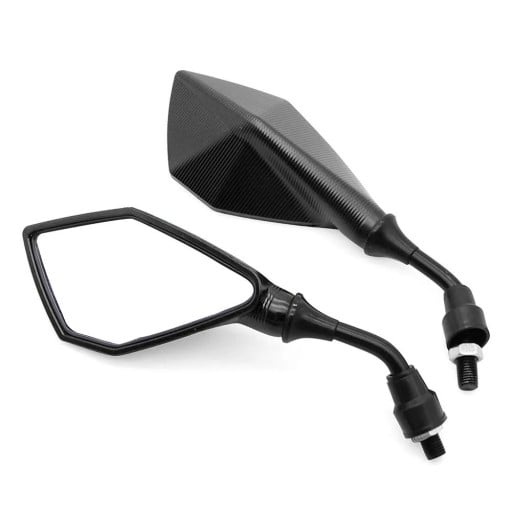 Universele motorfiets achteruitkijkspiegels 2 stuks 10 mm schroefdraad ABS-constructie Breedte 23 cm Verstelbare hoek Geschikt voor scooters