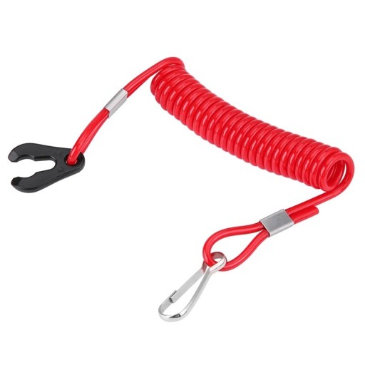 Universele noodstop voor de motor met veiligheidskoord 10–140 cm voor motorboten en scheepsmotoren kunststof accessoires voor het roer