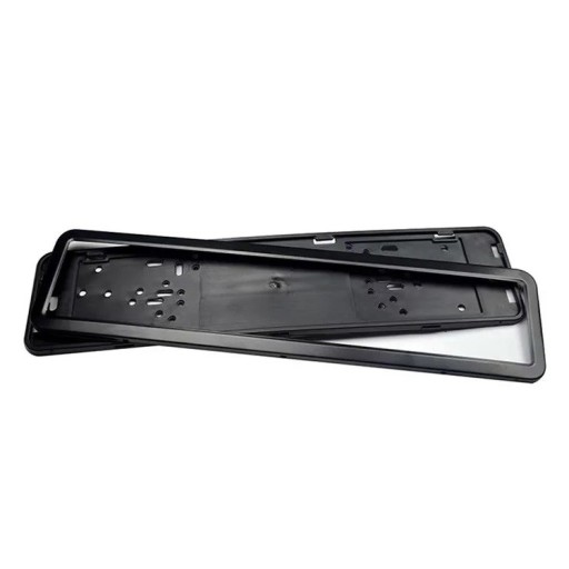 Universele nummerplaat houder zwart mat Standaard frame voor registratieplaat met roestbescherming Duurzame hoes voor nummerplaten voor auto's en aanhangers