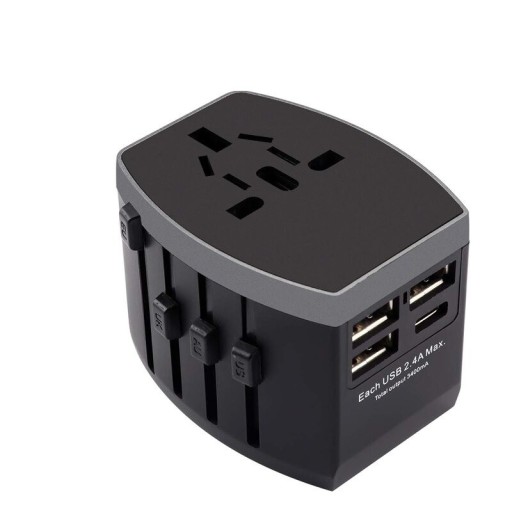 Universeller Reisenetzwerkadapter mit 3x USB- und 1x USB-C-Anschluss