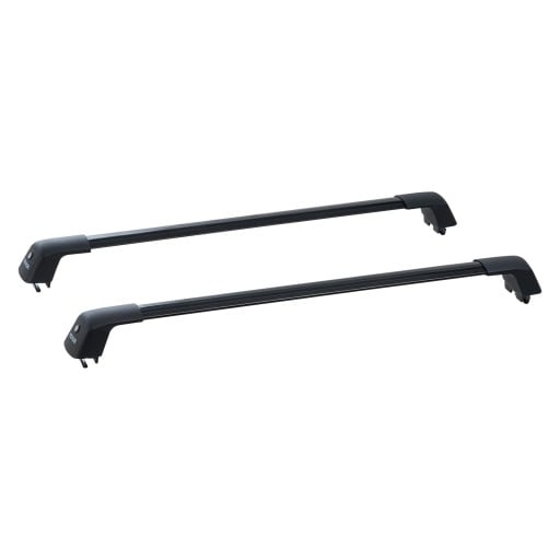 Univerzální střešní nosič na auto 122 cm nosnost 90 kg hliníkový černý příčníky na střechu vozidla pro přepravu nákladu