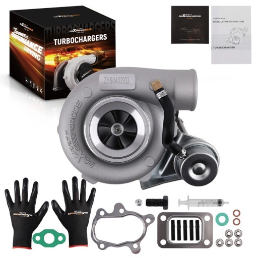 Univerzální turbodmychadlo pro motory 1,5 až 2,0 l výkon až 350 koní příruba T25 vodní a olejové chlazení na tuning motoru vozidla