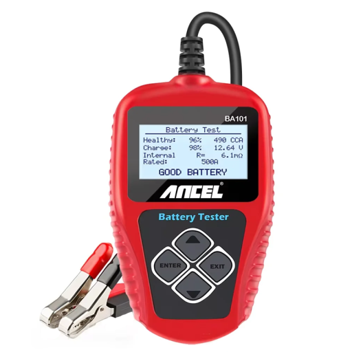 Uniwersalny tester 12V akumulatorów samochodowych z wyświetlaczem LCD 110x70x16 mm Test pojemności test rozruchowy test ładowania kontrola dla samochodów