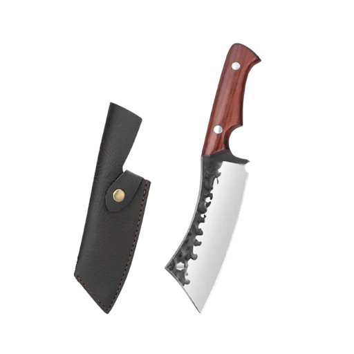 Urbeningskniv i rostfritt stål 220x110x110 mm Professionell köttyxa Kniv för att skära frukt och grönsaker Slaktverktyg