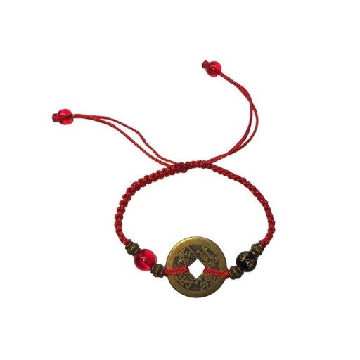 Urgammalt myntsnörearmband